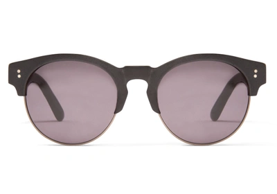 Toms Charlie Rae Matte Black Sunglasses With Dark Grey Lens