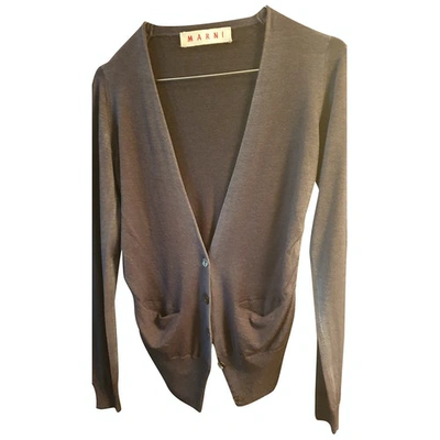 Pre-owned Marni Cashmere Cardigan In Blue