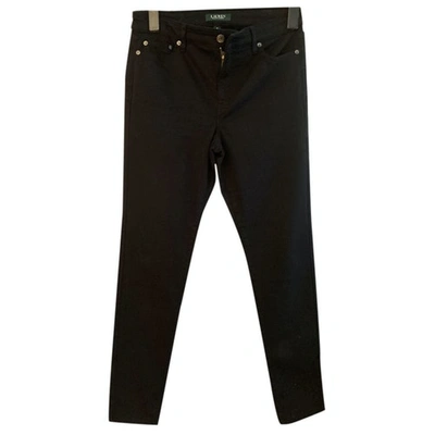 Pre-owned Lauren Ralph Lauren Straight Jeans In Black