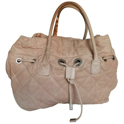 Pre-owned Sonia By Sonia Rykiel Leather Tote In Beige