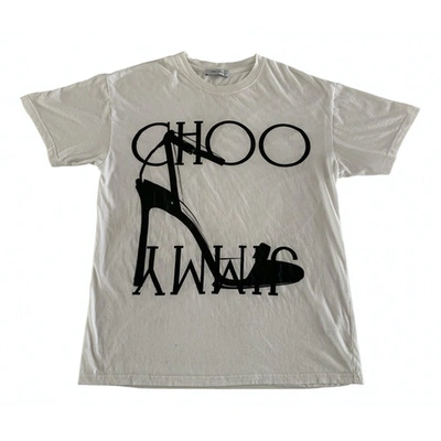 Pre-owned Jimmy Choo White Cotton Top