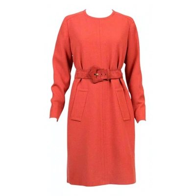 Pre-owned Givenchy Orange Wool Dress