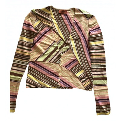 Pre-owned Missoni Wool Cardigan In Multicolour