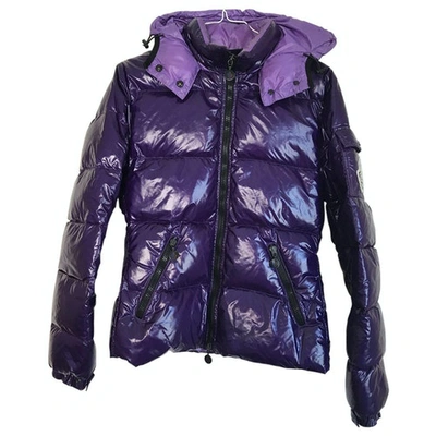 Pre-owned Moncler Hood Puffer In Purple