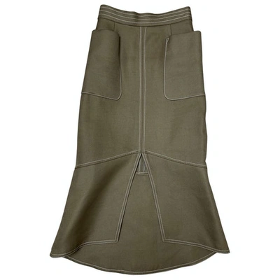Pre-owned Camilla And Marc Mid-length Skirt In Khaki
