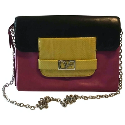 Pre-owned Diane Von Furstenberg Leather Clutch In Multicolour