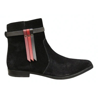 Pre-owned Heschung Ankle Boots In Black