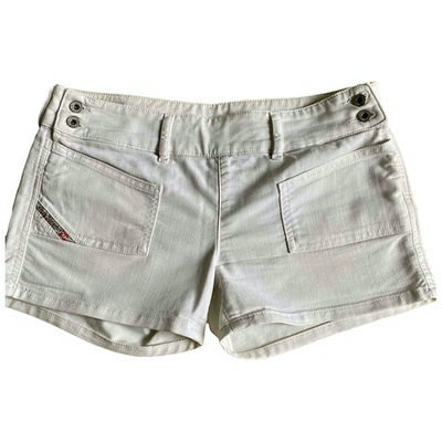 Pre-owned Diesel White Cotton Shorts