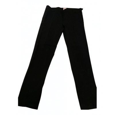 Pre-owned Etro Wool Trousers In Black