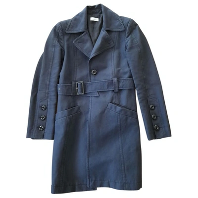 Pre-owned Pinko Trench Coat In Black