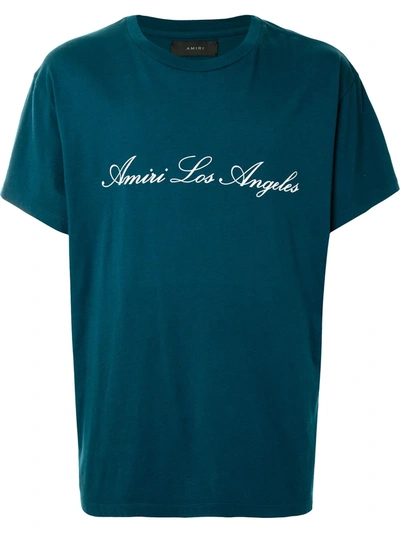Amiri Los Angeles Cotton T-shirt In Green