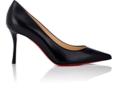 Christian Louboutin Pigalle Follies 85 Patent-leather Pumps In Black