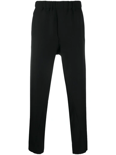Ann Demeulemeester Elasticated-waist Slim Trousers In Black