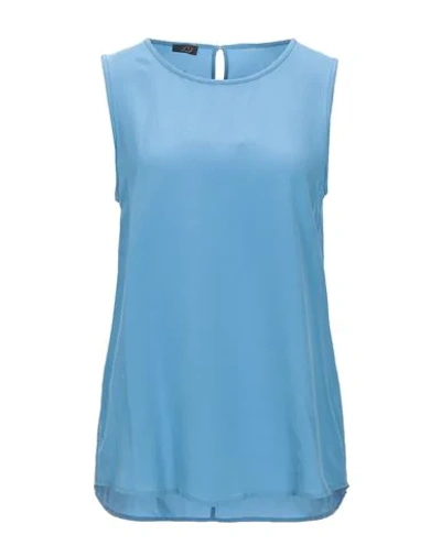 Peserico Tops In Pastel Blue