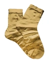 Maria La Rosa Short Socks In Gold
