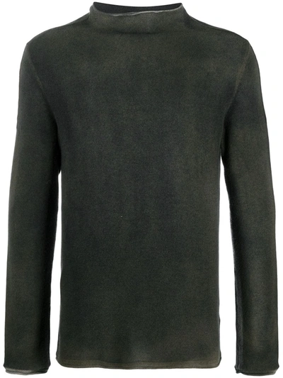 Transit Funnel-neck Knit Jumper In Green