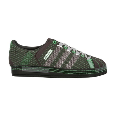 Adidas Originals Cg Superstar Sneakers In Utility Black F16 Core Black Green