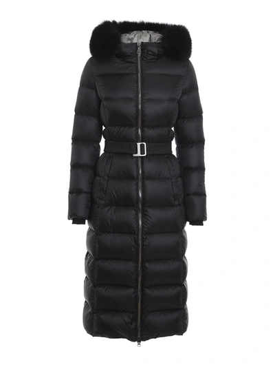 Colmar Originals Fur Hood Puffer Jacket In Black