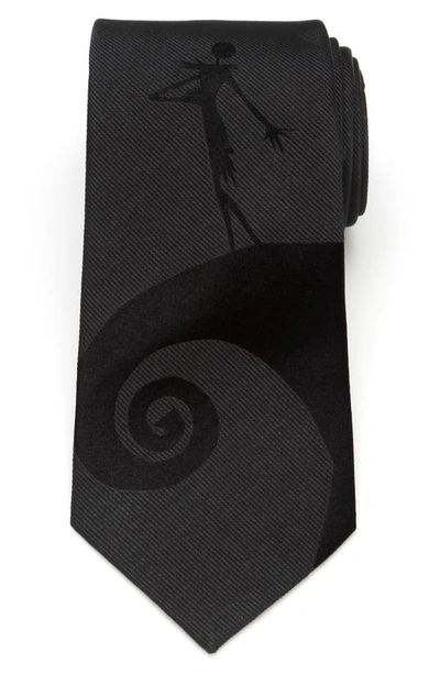 Cufflinks, Inc Jack Skellington Silk Tie In Black