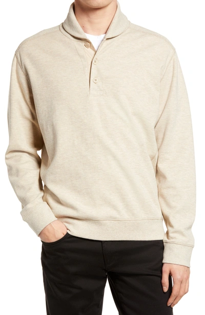 Vince Shawl Collar Slim Fit Pullover In Heather Runyon