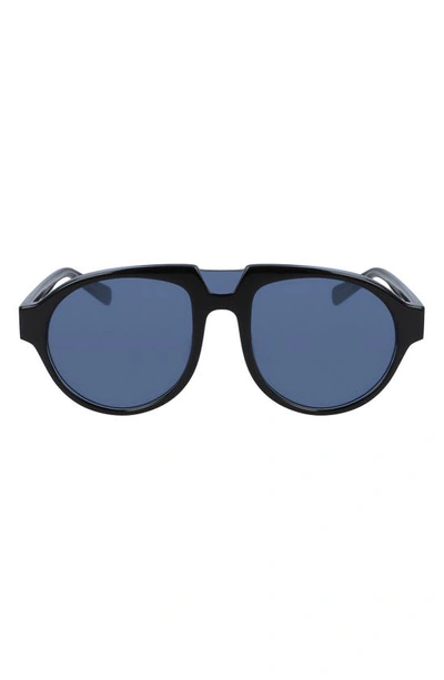 Mcm 54mm Aviator Sunglasses In Blue Azure/ Blue