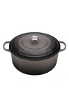 Le Creuset Signature 13 1/4-quart Oval Enamel Cast Iron French/dutch Oven In Oyster