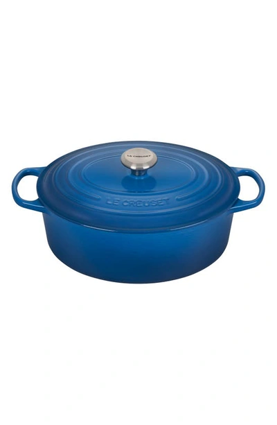 Le Creuset Signature 9.5-quart Oval Cast Iron Dutch Oven In Marseille
