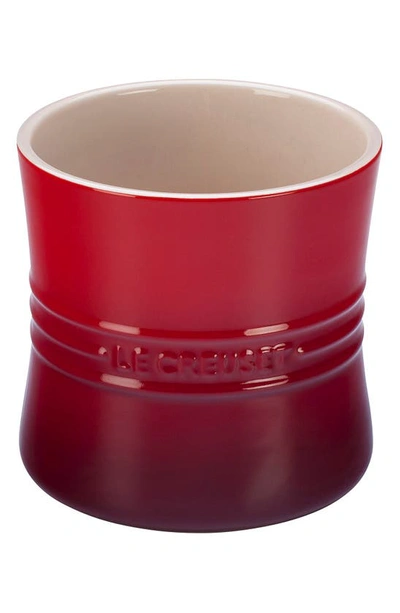 Le Creuset Large Utensil Crock In Cherry