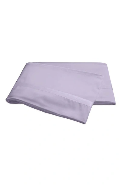 Matouk Nocturne 600 Thread Count Flat Sheet In Violet