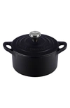 Le Creuset Enameled Cast Iron Mini Cocotte In Licorice