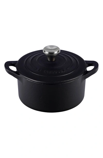 Le Creuset Enameled Cast Iron Mini Cocotte In Licorice