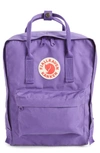 Fjall Raven Kanken Water Resistant Backpack In Purple