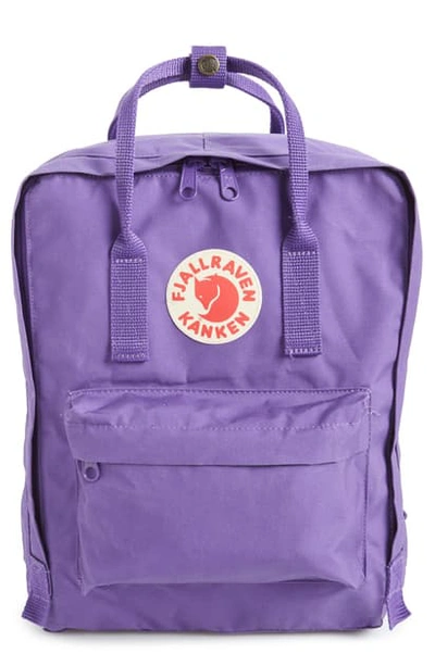 Fjall Raven Kanken Water Resistant Backpack In Purple