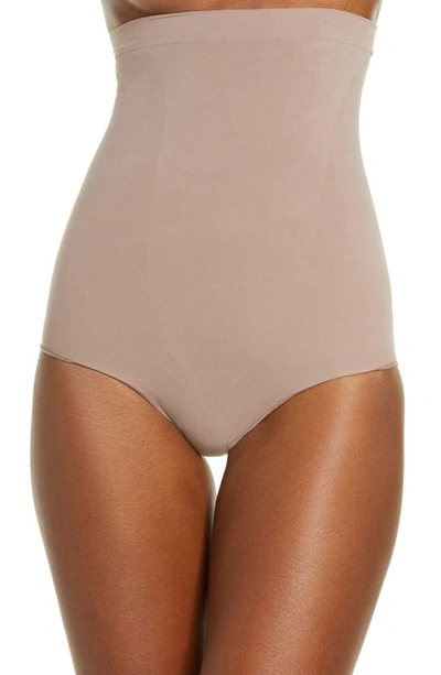 Skims Sculpting High-waist Briefs In Umber