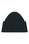 Allsaints Travelling Ribbed Beanie In Attitude Blue