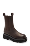 Jeffrey Campbell Tanked Chelsea Boot In Dark Brown