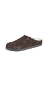 Birkenstock Zermatt Genuine Shearling Lined Slipper In Cocoa Wool