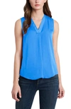 Vince Camuto Rumpled Satin Blouse In Metro Blue