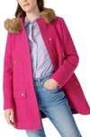 Jcrew Chateau Stadium Cloth Parka In Wool Heather Wild Berry