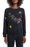 Mother 'the Square' Destroyed Graphic Pullover Sweatshirt In Spooky Voodoo
