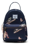 Herschel Supply Co Mini Nova Backpack In Peacoat Birds