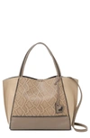 Botkier Bite Size Soho Leather Tote In Java Snake Combo