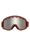 Dragon D1 Otg Snow Goggles With Bonus Lens In Mauve/ Silver Ion/ Rose