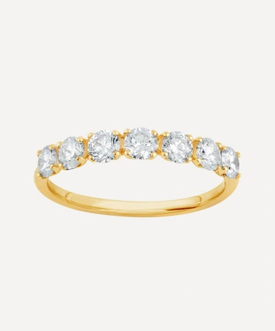 Dinny Hall 14ct Gold Diamond Primrose Half Eternity Ring