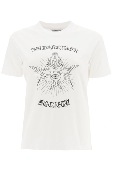 Balenciaga Free Your Mind T-shirts In White