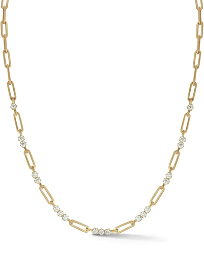 Jade Trau 18kt Yellow Gold Diamond Pia Chain Necklace In Ylwgold