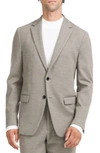 Theory Clinton Ponte Sport Coat In Desert/ Asphalt Melange