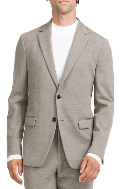 Theory Clinton Ponte Sport Coat In Desert/ Asphalt Melange