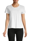 James Perse Women's Short-sleeve Cotton Tee In White