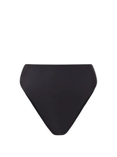 Jade Swim Incline High Waist Bikini Bottom In Black